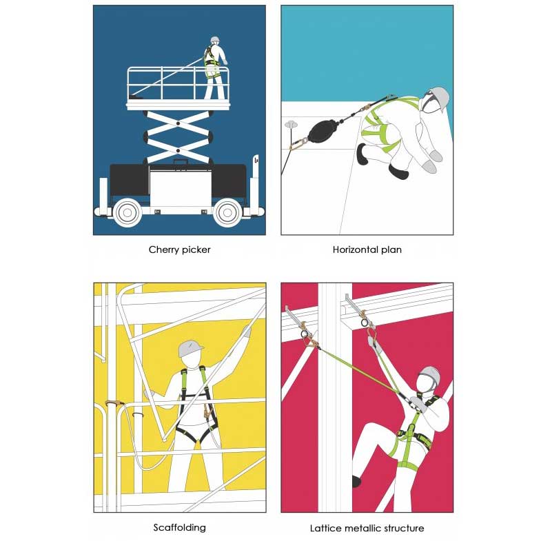 Kratos 2m Retractable Fall Arrester with Polymer Casing and Scaffold Hook