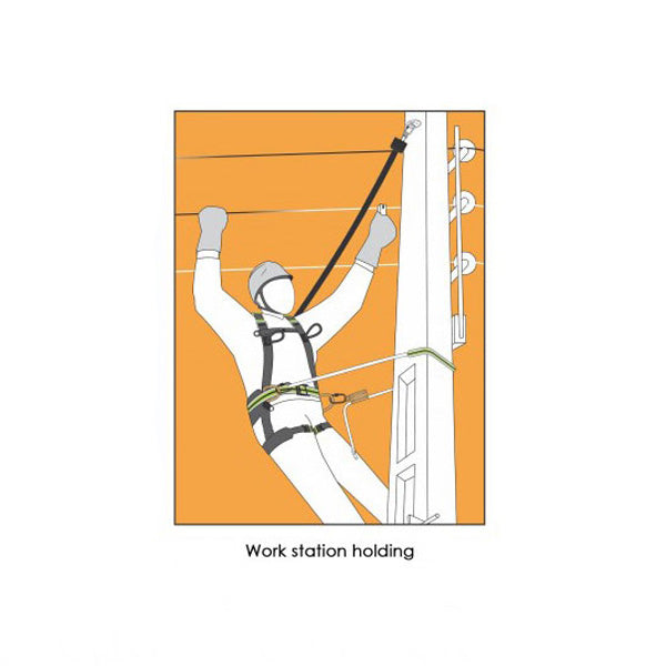 Kratos Work Positioning Webbing Lanyard