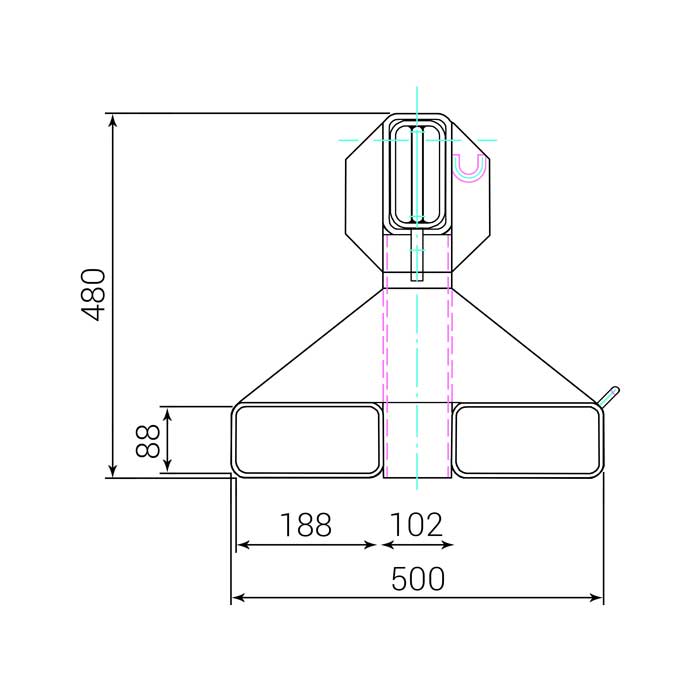 RR-Industrietechnik RKA Forklift Extender Jib