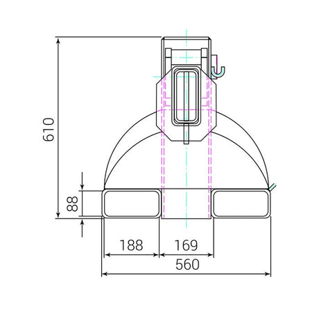 RR-Industrietechnik RKT Forklift Extender Jib - Articulating