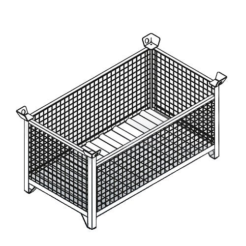 Eichinger® Stacking Mesh Sided Stillage