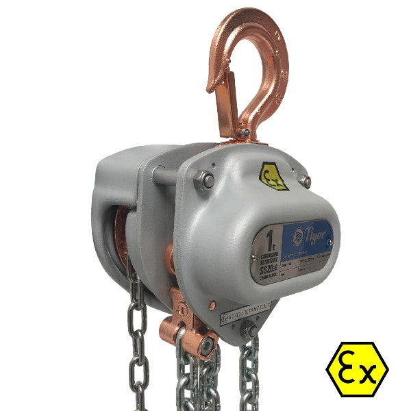 Tiger SS20 Manual Chain Hoist - XCB Spark Resistant