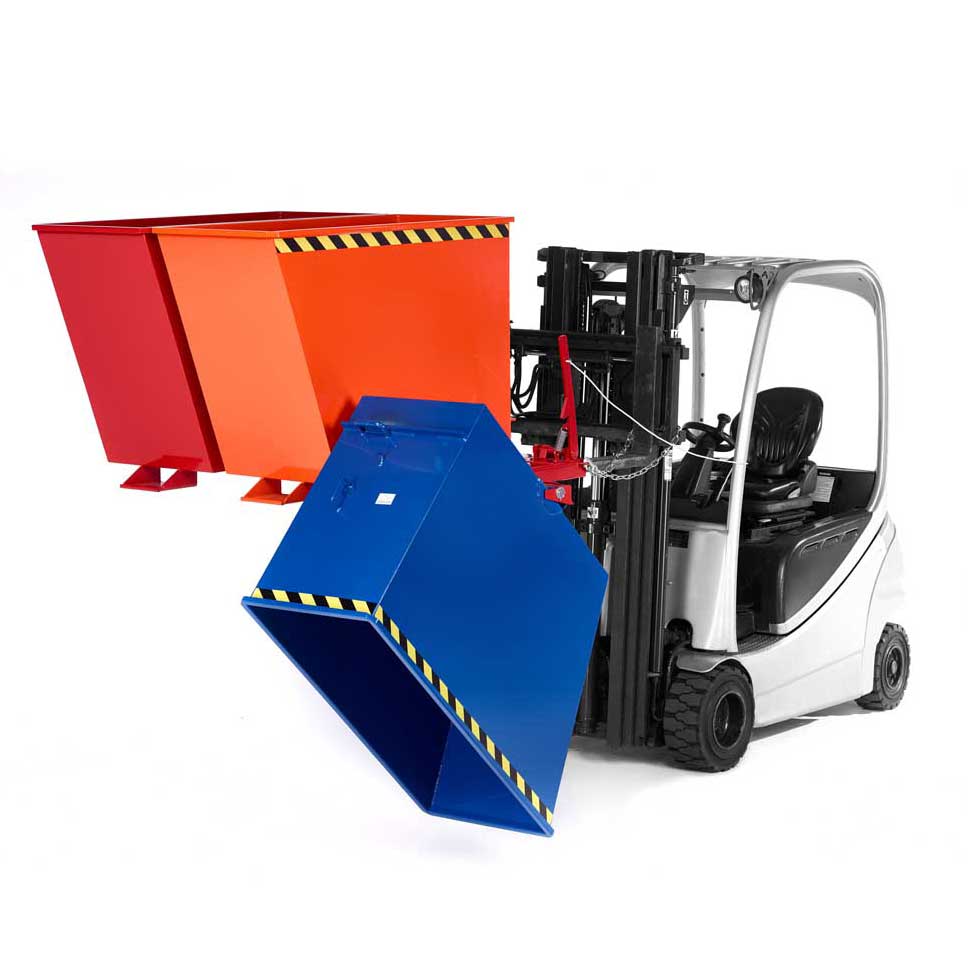 RR-Industrietechnik RUK-trio Forklift Tipping Skip - Triple