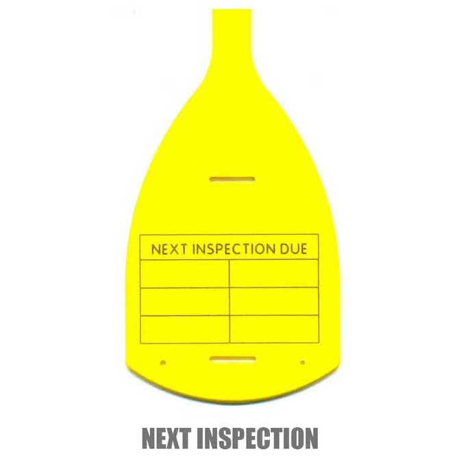 Printed Tie Tags (x50) Next Inspection