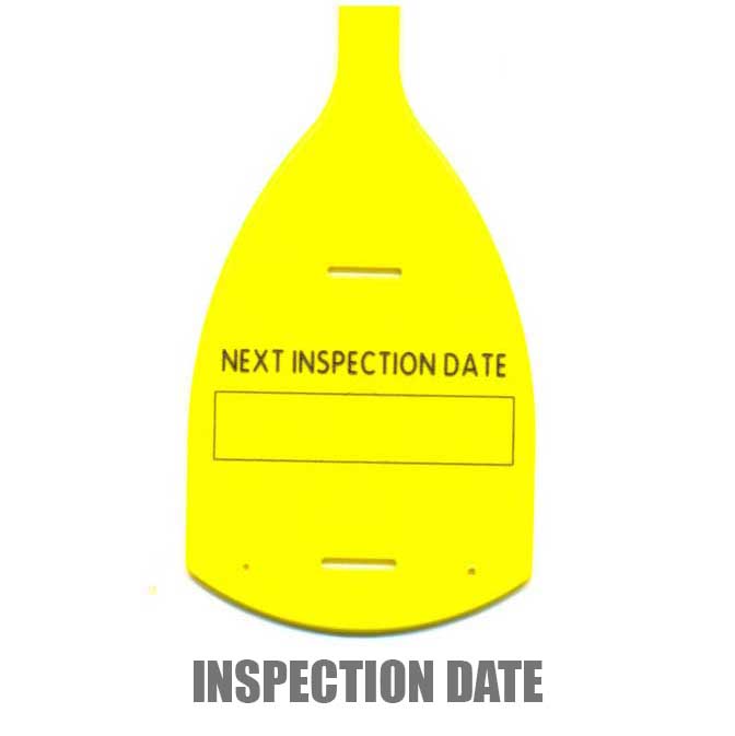 Printed Tie Tags (X50) Inspection Date