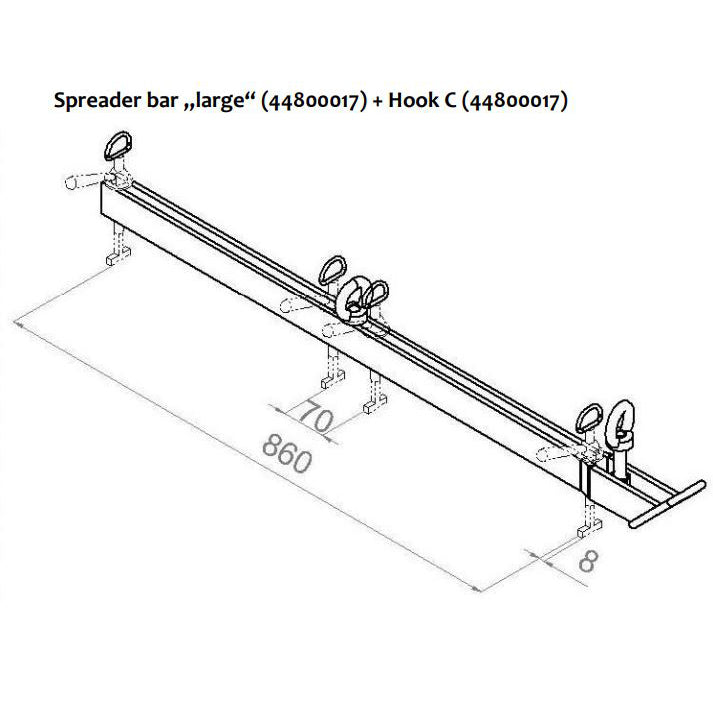 Probst SDH-H Hydraulic Manhole Cover Lifter Kit