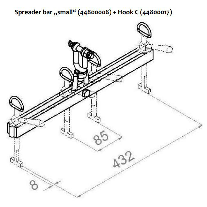 Probst SDH-H Hydraulic Manhole Cover Lifter Kit