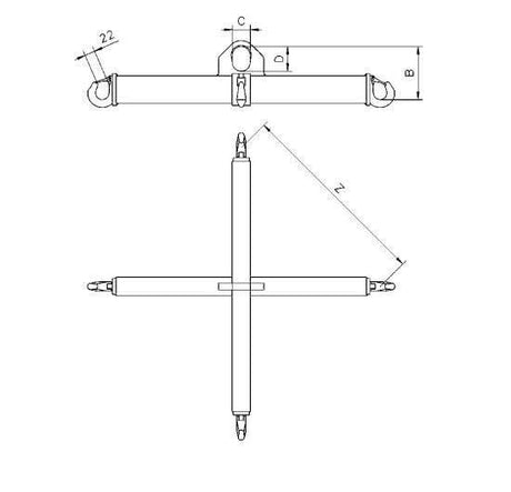 2000kg Camlok TTB Big Bag Lifter