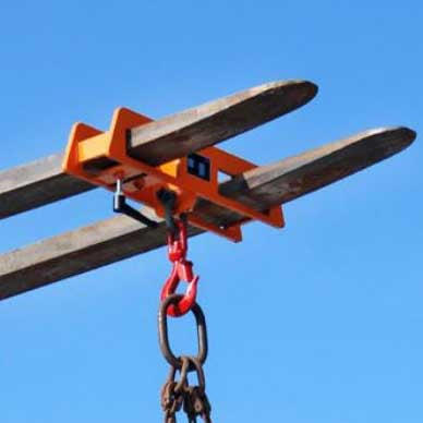 Bauer LH Adjustable Forklift Hook - 2 Fork