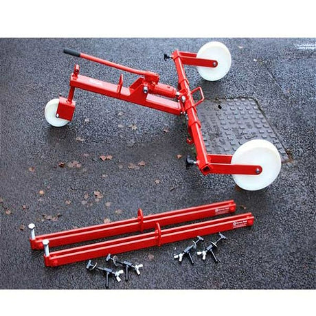 Hydraulic Manhole Cover Lifter with Spreader Bars