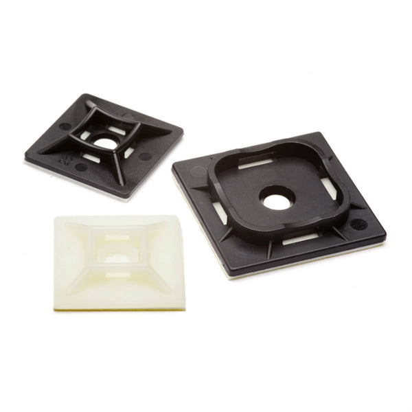 Self Adhesive Cable Tie Bases (x100)