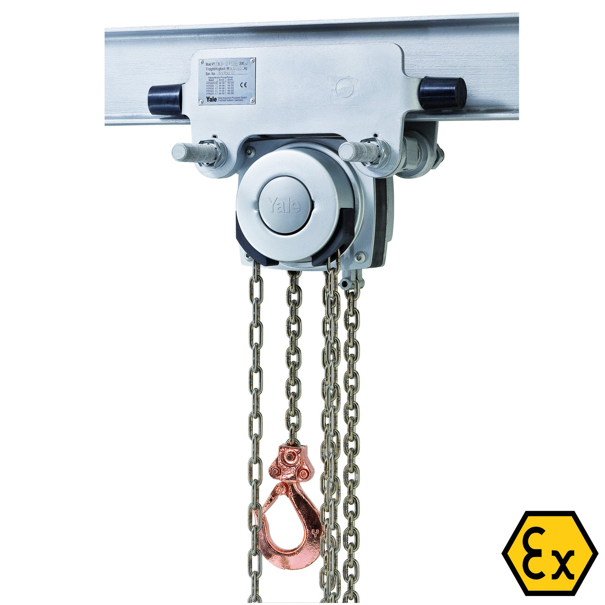 Yalelift ATEX ITP Integral Push Trolley Hoists