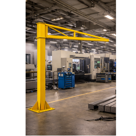 Industrial jib and davit crane lifting systems in Ireland