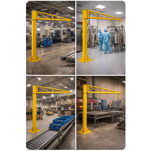 Freestanding Over-Braced Jib Crane – 3m Arm