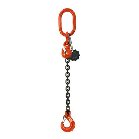 6.7 Ton 13mm Grade 10 Single Leg Chain Sling with Shortener and Sling Hook