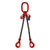 4.25 Ton Double Leg Chain Sling with Shorteners and Self-Locking Hooks