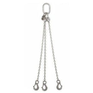 8.15 Ton Cromox Stainless Steel Three Leg Chain Sling with Sling Hooks