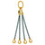 6.7 Ton Grade 8 Four Leg Chain Sling with Shortener and Self-Locking Hook