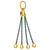 6.7 Ton Grade 8 Four Leg Chain Sling with Shortener and Sling Hook