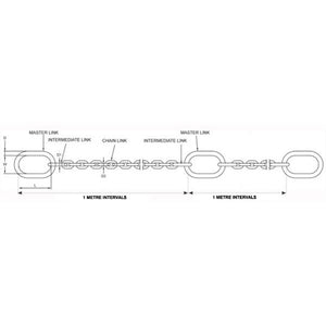 500kg Galvanised Pump Lifting Chain