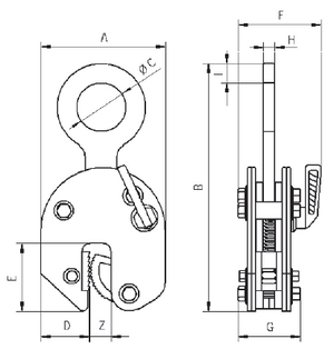 Camlok 92 Series Vertical Plate Clamp