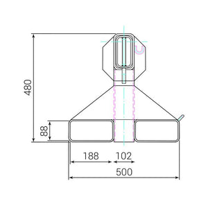 RR-Industrietechnik RKA Forklift Extender Jib