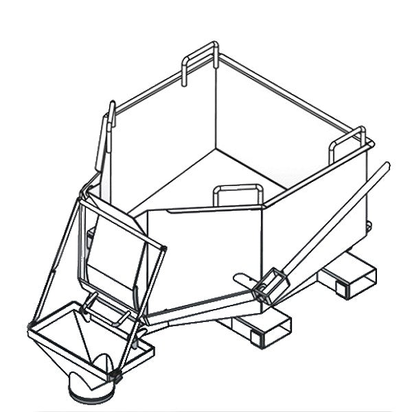 Eichinger® Forklift Levered Concrete Skip
