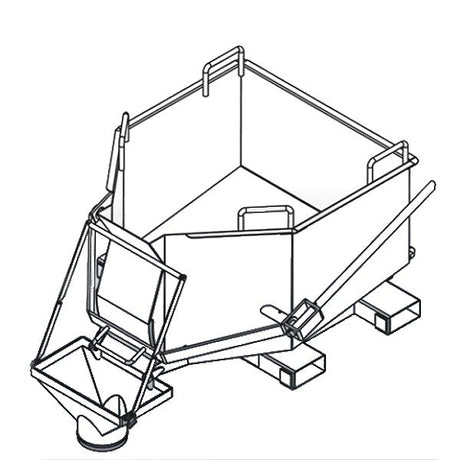 Eichinger® Forklift Levered Concrete Skip