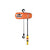 CM Lodestar 110v Electric Chain Hoist with Push Trolley & Chain Bag