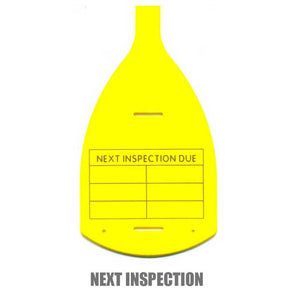 Printed Tie Tags (x50) Next Inspection
