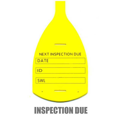 Printed Tie Tags (X50) Inspection Due