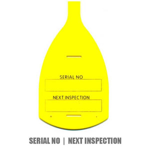 Printed Tie Tags (X50) Serial No - Next Inspection