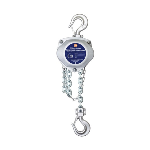 3.2 Ton William Hackett Dual Speed Chain Hoist