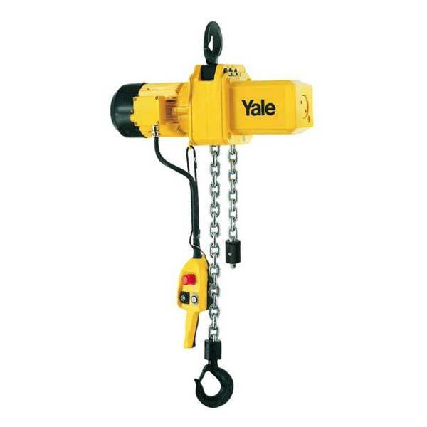 Yale CPE Electric Chain Hoist with Top Hook and Chain Bag