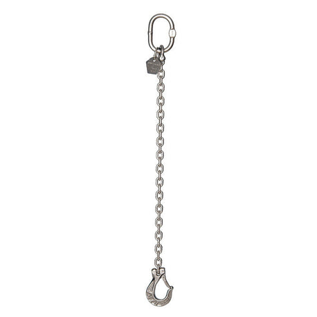0.90 Ton Cromox Stainless Steel Single Leg Chain Sling with Clevis Sling Hook
