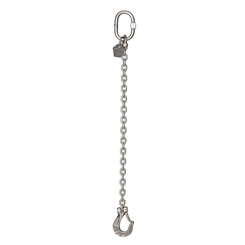 2.45 Ton Cromox Stainless Steel Single Leg Chain Sling with Clevis Sling Hook