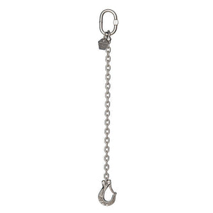 1.55 Ton Cromox Stainless Steel Single Leg Chain Sling with Clevis Sling Hook