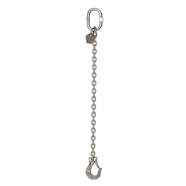 1.55 Ton Cromox Stainless Steel Single Leg Chain Sling with Clevis Sling Hook