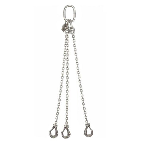 5.15 Ton Cromox Stainless Steel Three Leg Chain Sling with Clevis Sling Hooks