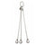 3.25 Ton Cromox Stainless Steel Three Leg Chain Sling with Clevis Sling Hooks