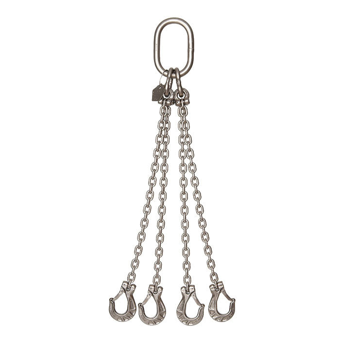 5.15 Ton Cromox Stainless Steel Four Leg Chain Sling with Clevis Sling Hooks