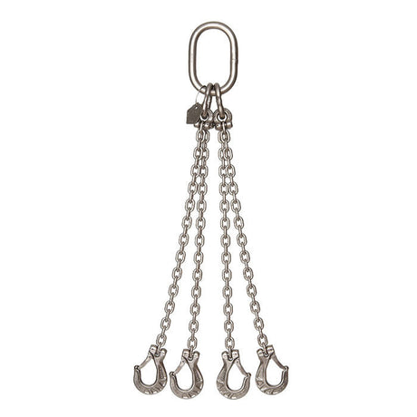 5.15 Ton Cromox Stainless Steel Four Leg Chain Sling with Clevis Sling Hooks