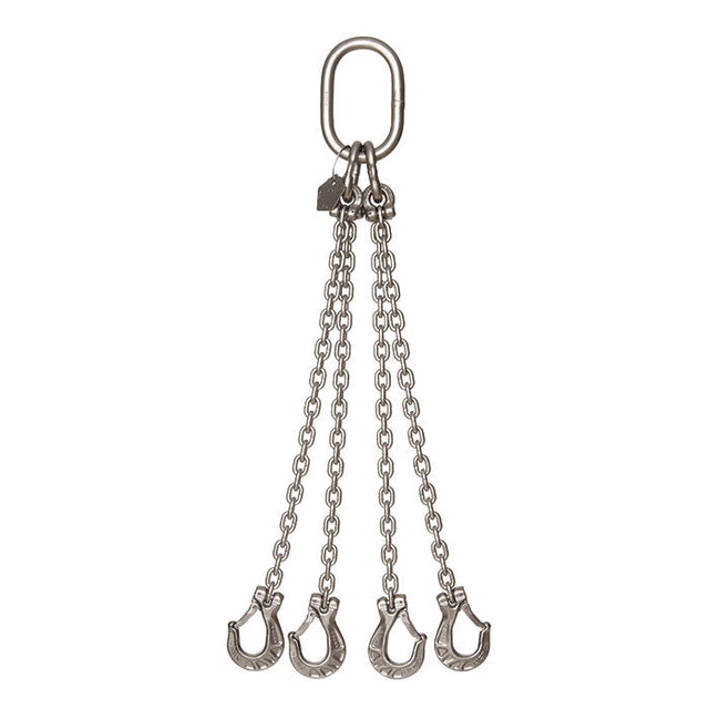 5.15 Ton Cromox Stainless Steel Four Leg Chain Sling with Clevis Sling Hooks