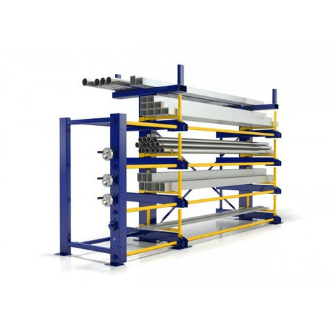 RR-Industrietechnik RRA-E Roll-out Shelving - One-sided